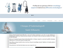 Tablet Screenshot of cliniquesantesilhouette.com